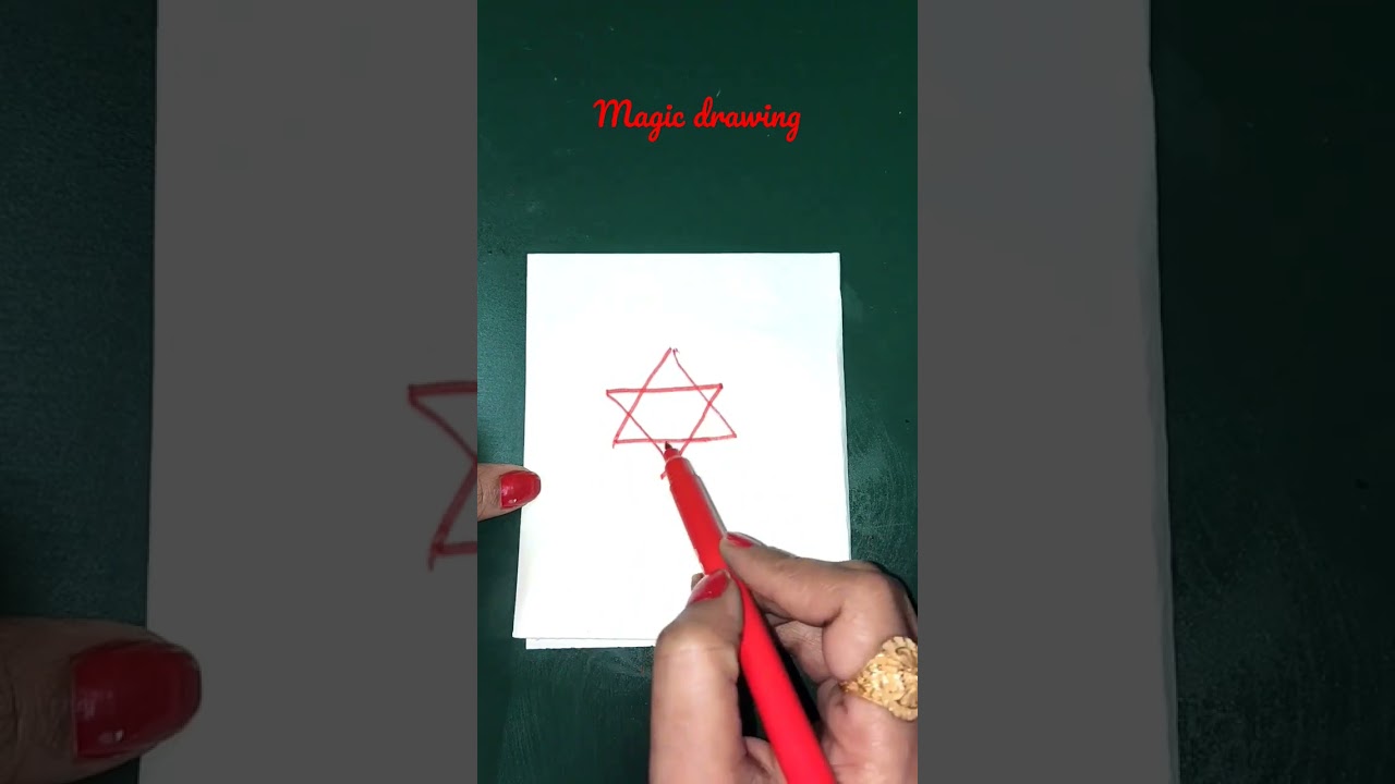 Magic drawing || don't try this❌❌ at home # easy maguc drawing #artwork #shorts