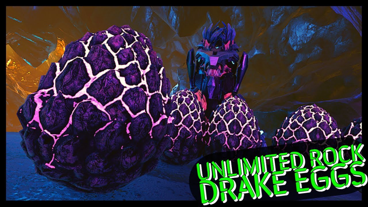 UNLIMITED HIGH LEVEL ROCK DRAKE EGGS GLITCH | Ark Survival Evolved