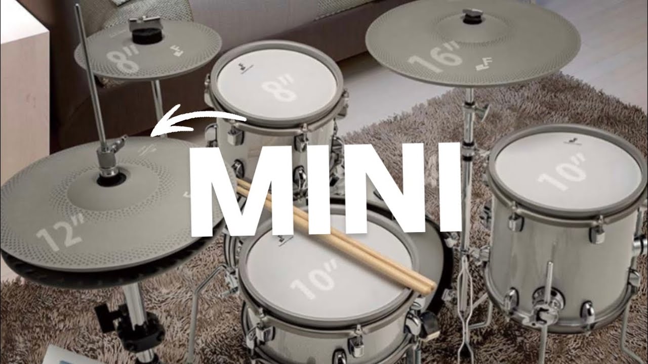 EFNOTE MINI | #1 Electric Drum Kit | Quiet & Cute E- Drum Set | 14&rdquo; Bass Drum