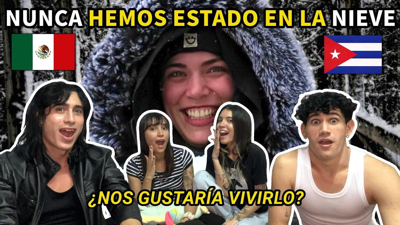 🇨🇺❄️ CUBANOS reaccionan a la EXPERIENCIA de una CUBANA en la NIEVE por 1RA VEZ 