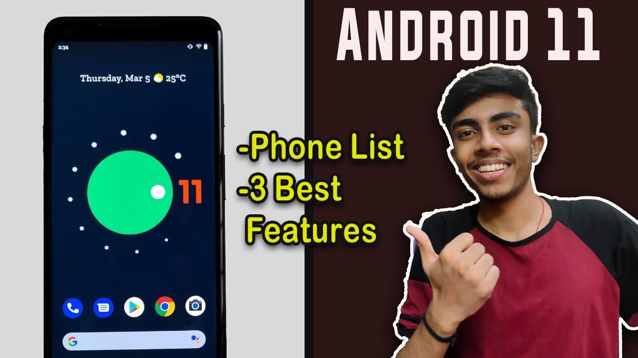 ANdroid 11 - Phone List Going to Get Update 3 BEST Features Of Android 11 Hindi