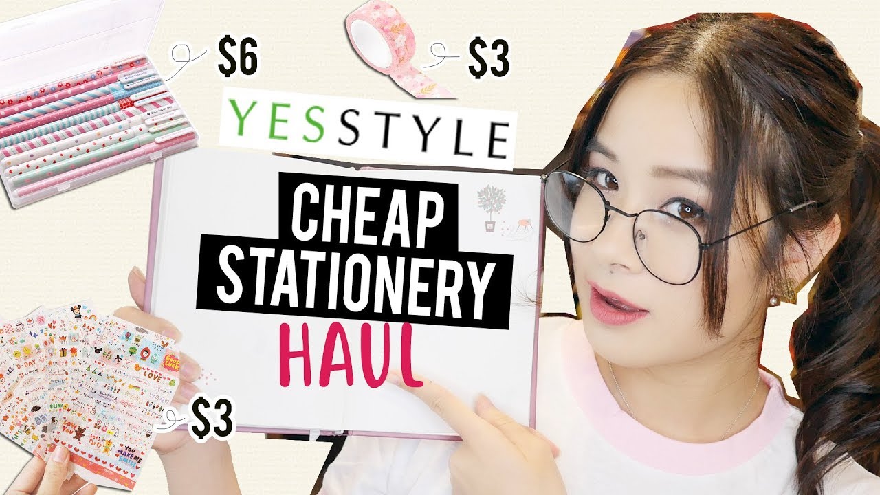 I TRIED CHEAP & CUTE STATIONERY FROM YESSTYLE! | Back to School Haul