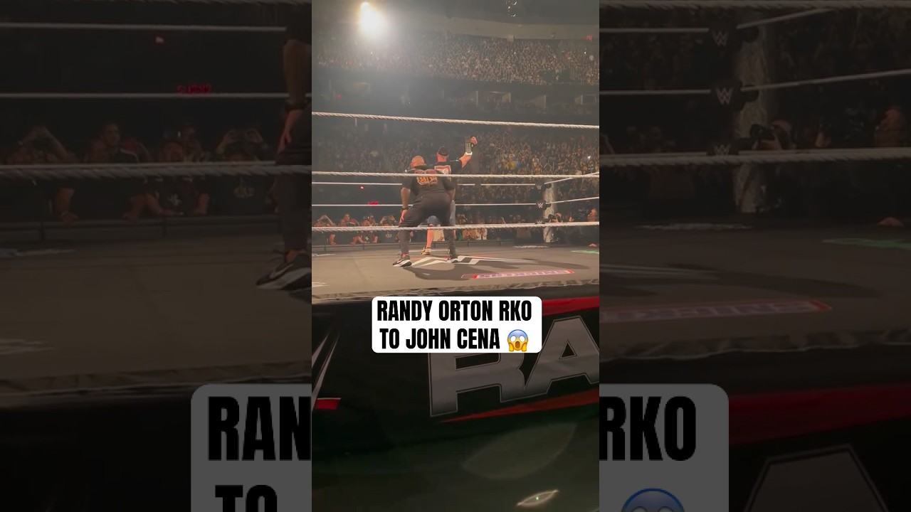 RKO outta nowhere to Cena 🤯 (via suniversal/IG)
