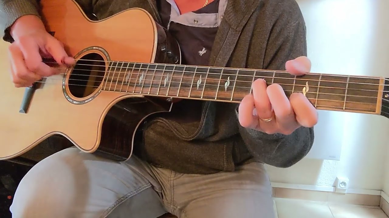 J'ai dix ans. Alain Souchon. Fingerstyle guitare