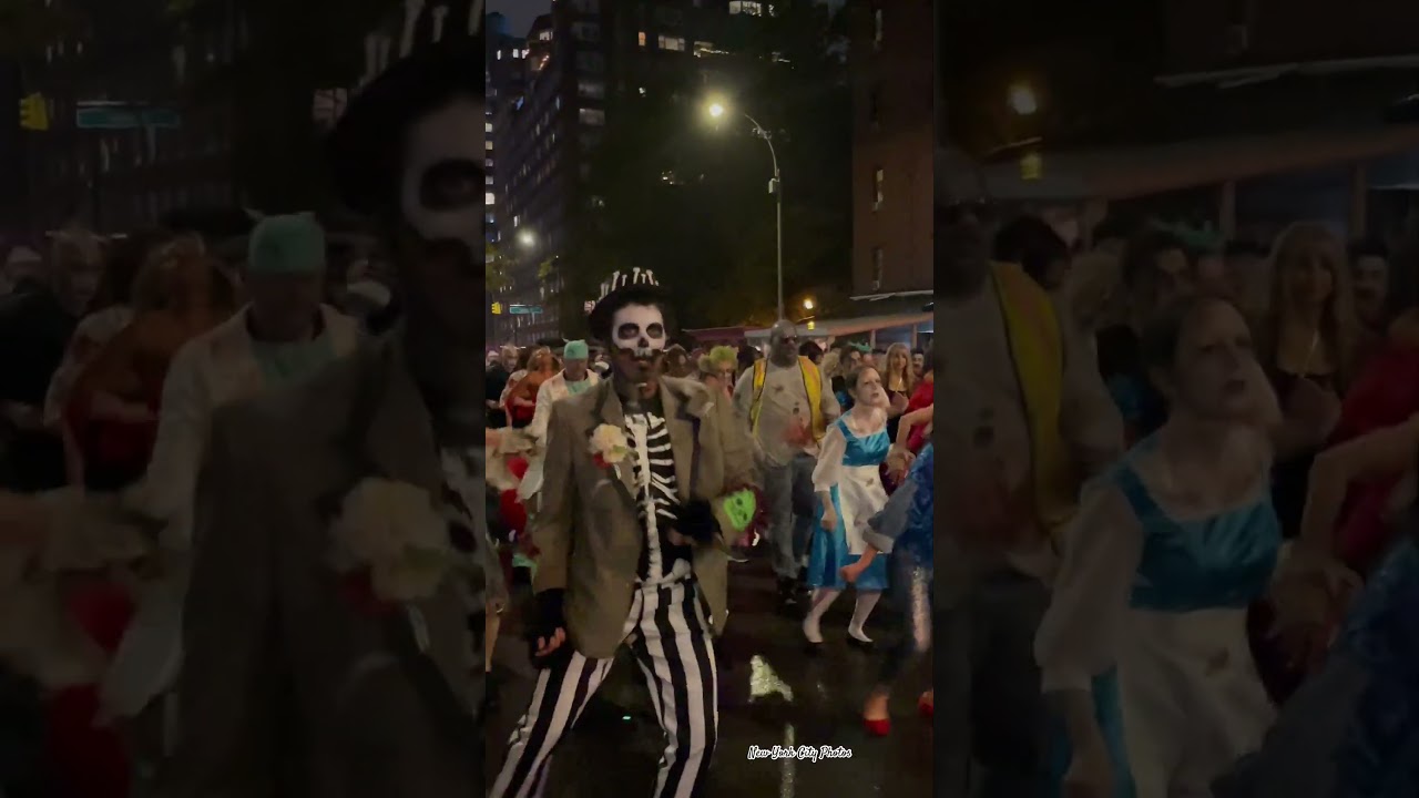 Thriller - Michael Jackson  New York City Halloween Day Parade #newyork #halloween #thriller