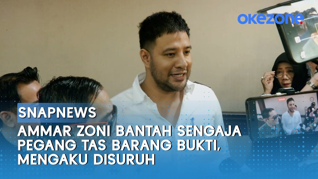 Ammar Zoni Bantah Bukti Foto Dirinya Sengaja Memegang Tas Berisi Barang Bukti, Mengaku Disuruh
