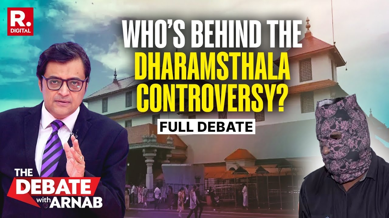 Debate With Arnab: Masked Man Claims Hidden Conspiracy To Defame Dharmasthala