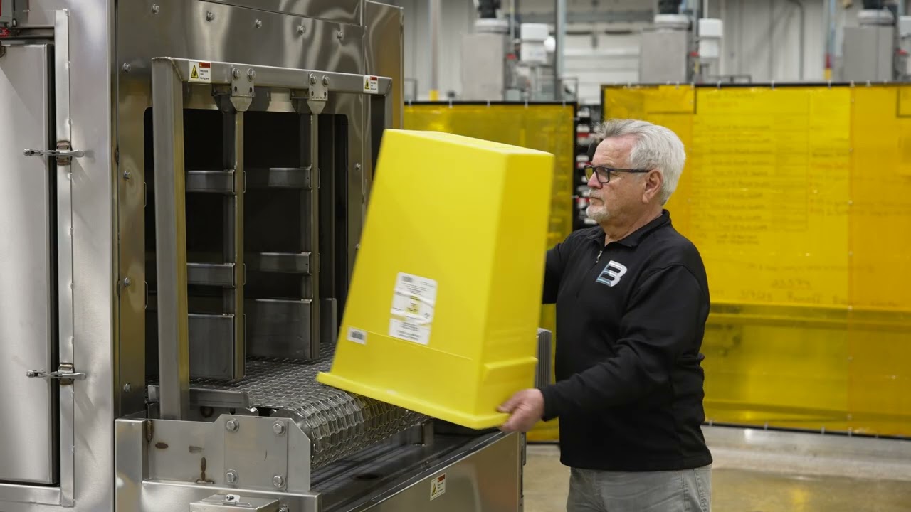 Conveyor Washer Medical Bin Sanitization - Product Tour | Better Engineering