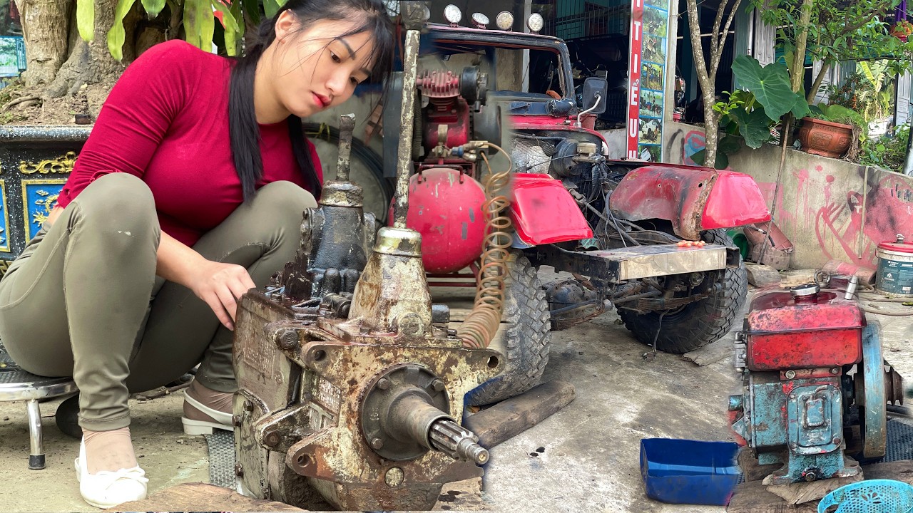 The genius girl restored the gearbox and built a one-of-a-kind supercar; a true feat.