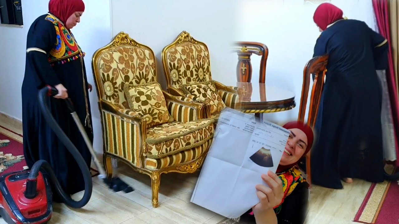 مفجأه وروتين العيد اناحامل🤰تنضيف البيت للعيد مع رشروشا