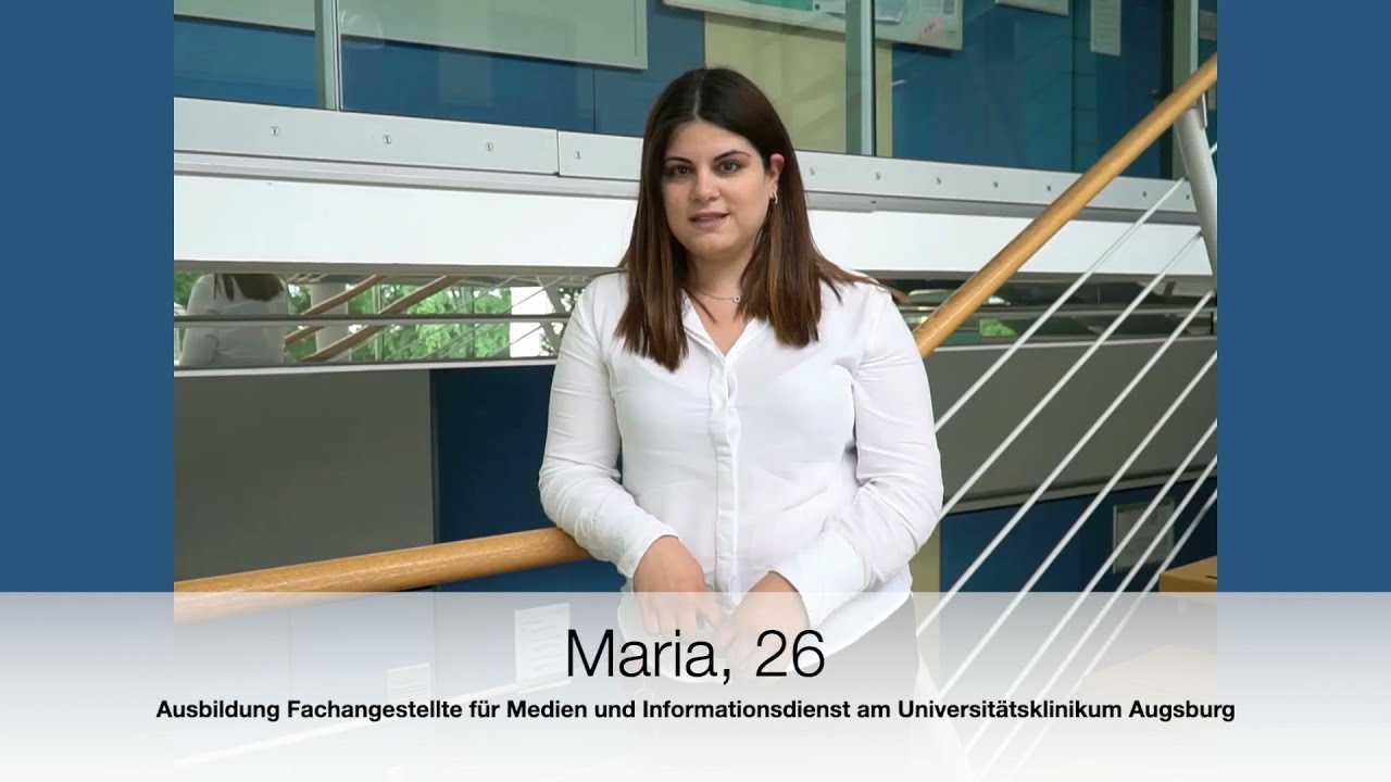 Meet Maria: Auszubildende zur Fachangestellten f&uuml;r Medien- & Informationsdienste am UK Augsburg