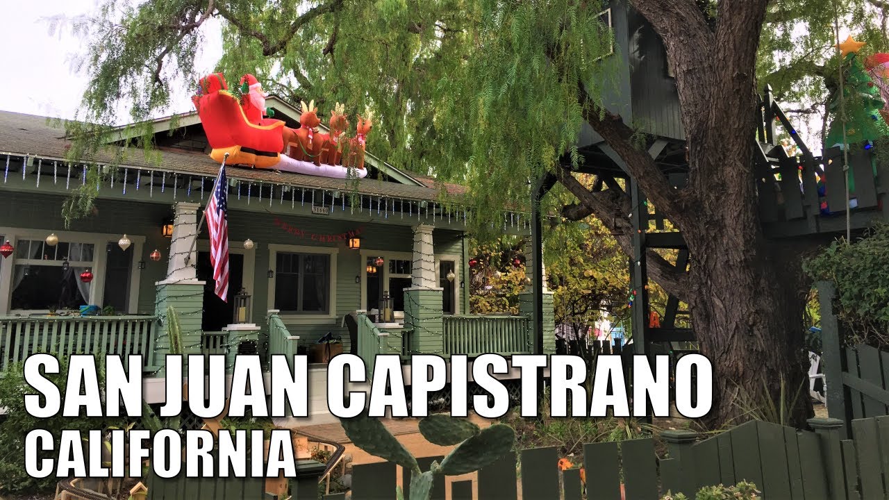 🎄✨ Walking SAN JUAN CAPISTRANO, CALIF |  No Tourists, Deserted