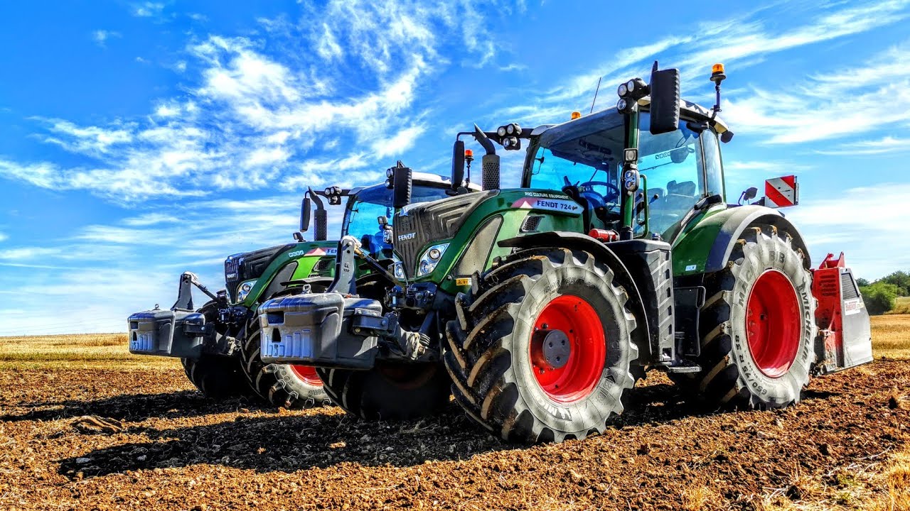 Démonstration broyeur de pierres BUGNOT et tracteurs FENDT !