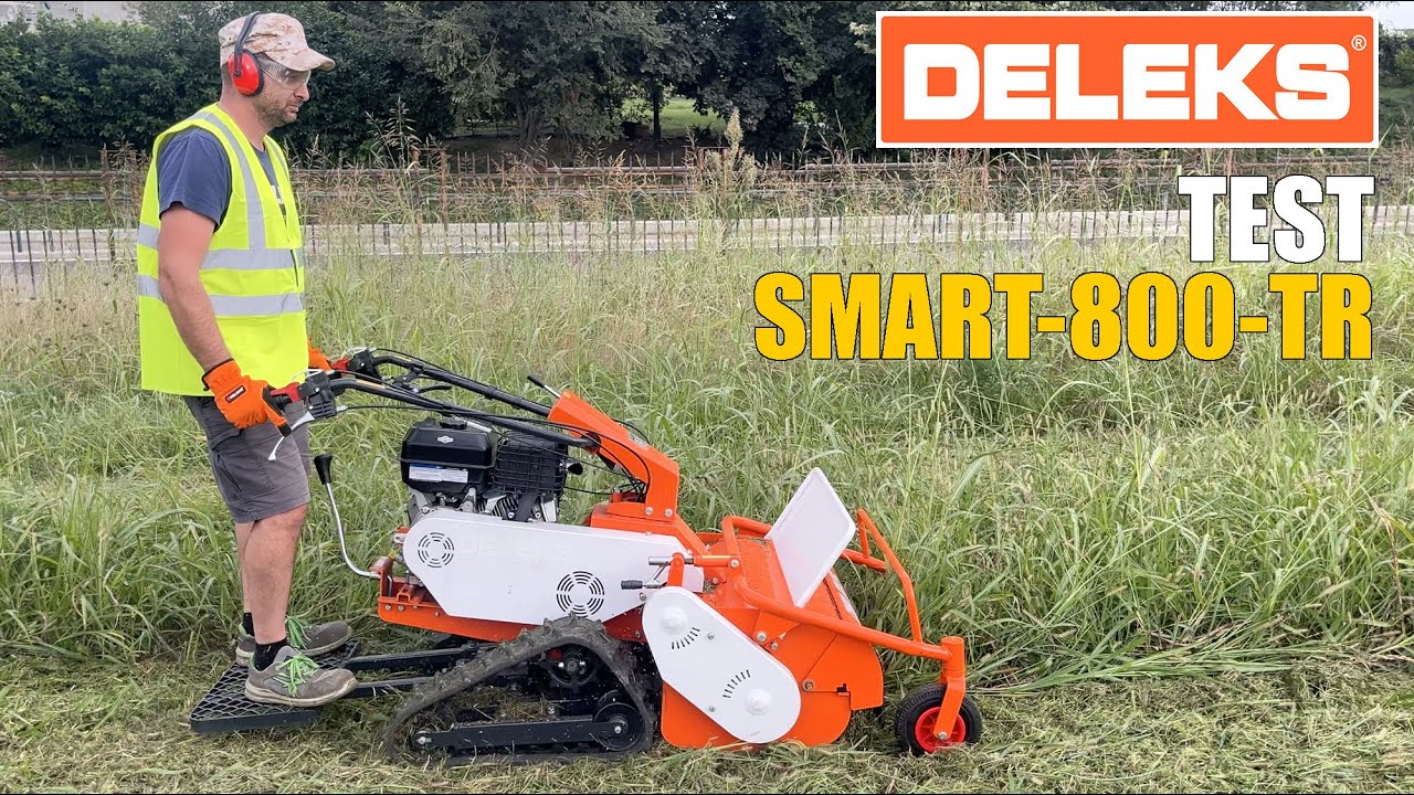 DELEKS® SMART-800-TR: prova in campo della trinciatrice per terreni in pendenza