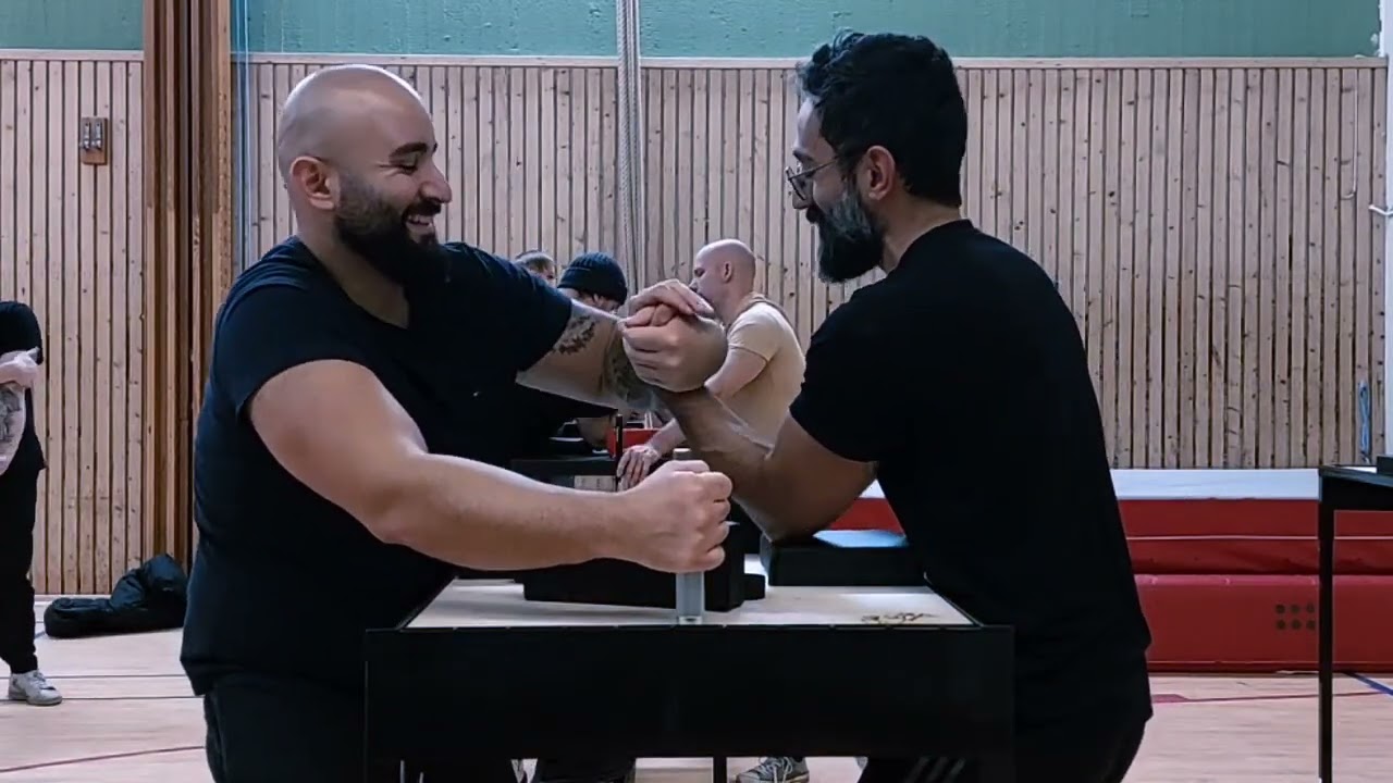 Armwrestling Practice | V&auml;nersborg Armbrytning 25-11-13