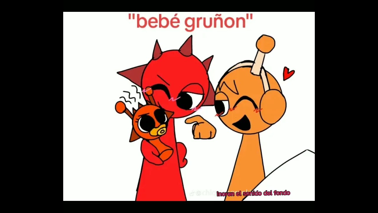 Un video de cómic no es mío es busqué el tik tok chiquitos sprunki 