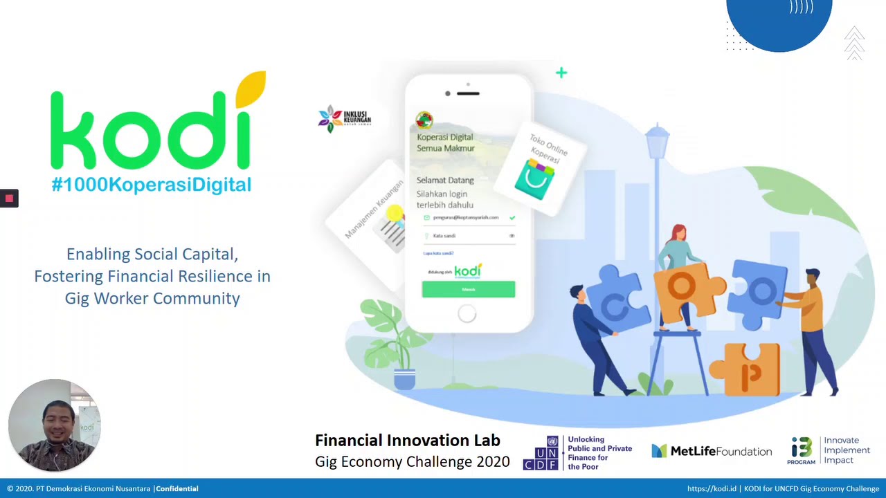 Kodi for UNCDF Financial Innovation Lab - Gig Economy Challenge 2020