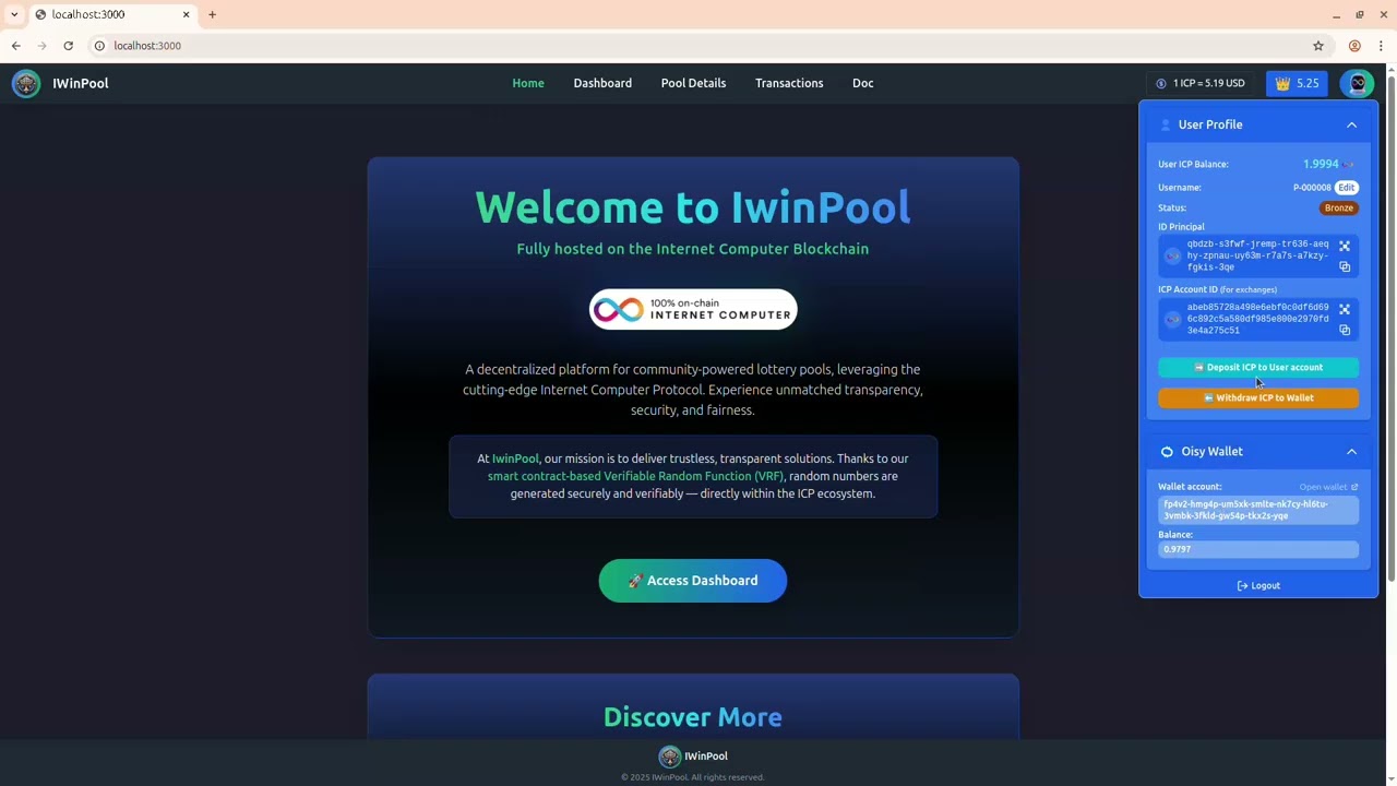 Quick ICP Deposit via Oisy Wallet !