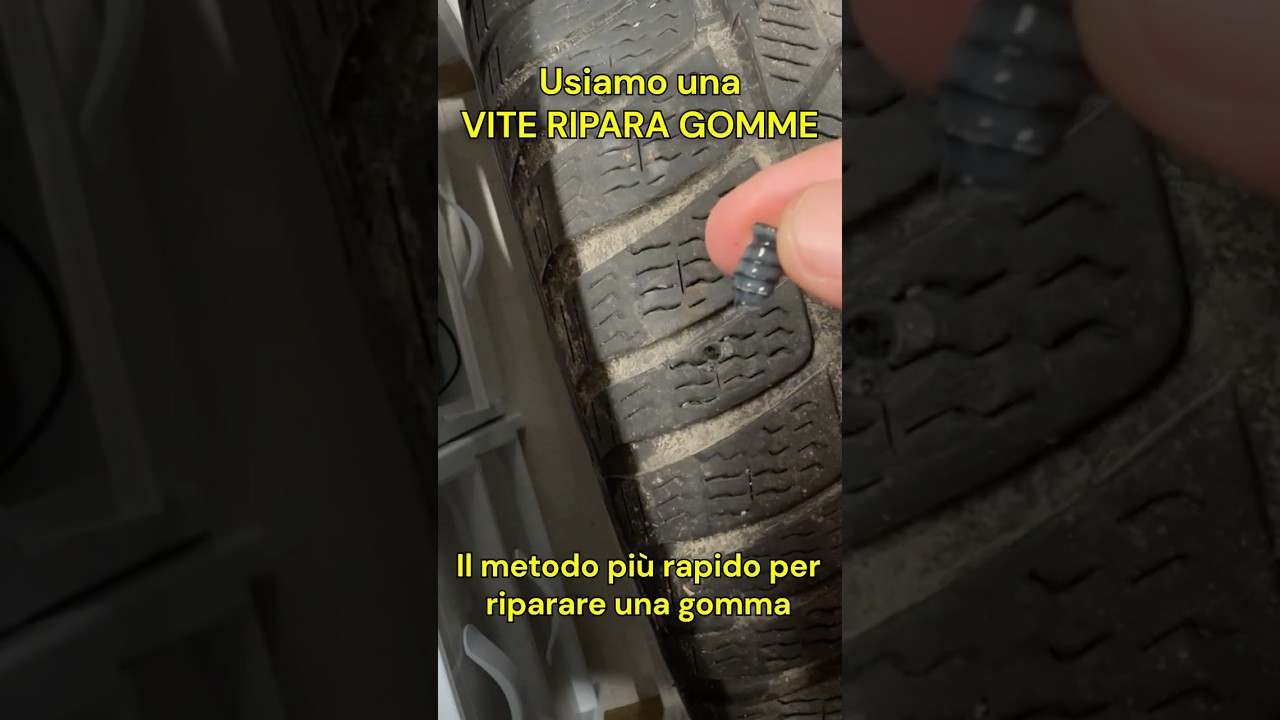 metodo sicuro e veloce per riparare una gomma forata con una 