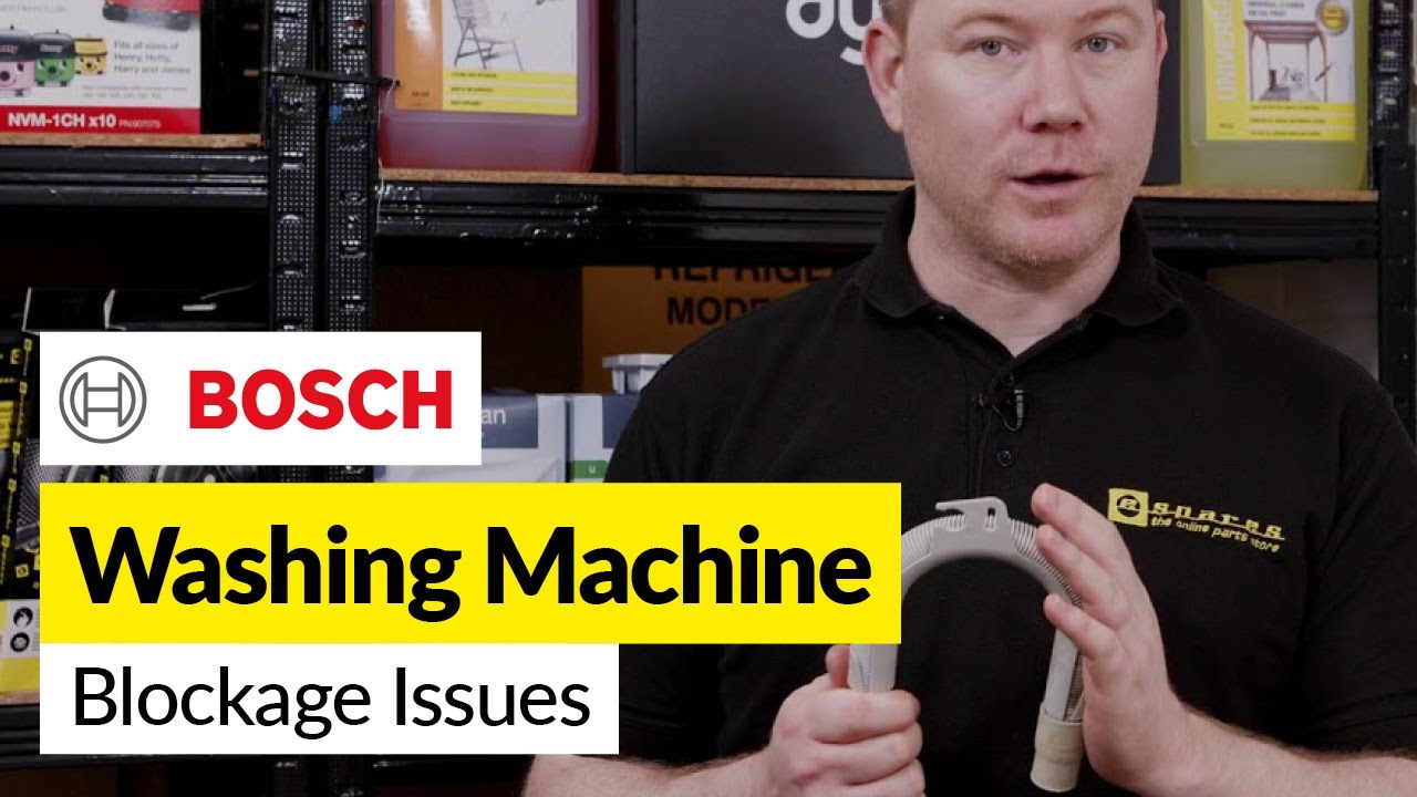 Как диагностировать и устранить засор в стиральной машине Bosch
