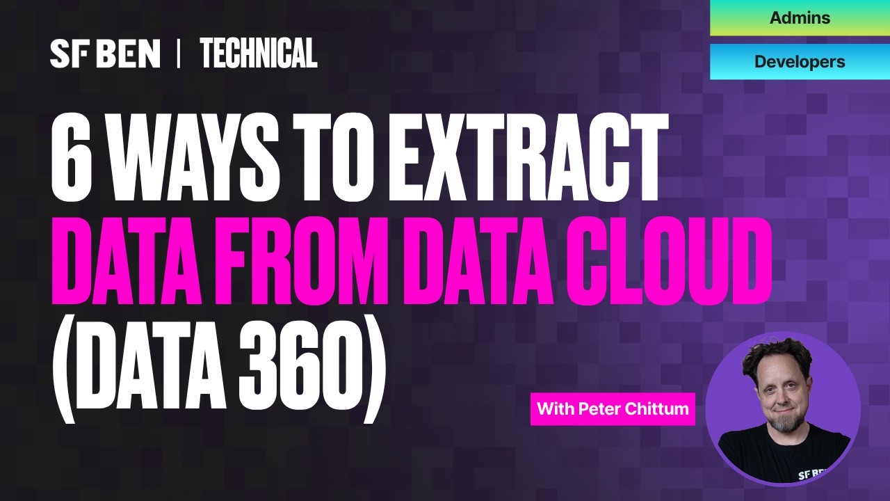 6 способов извлечения данных из Salesforce Data 360 (облако данных)