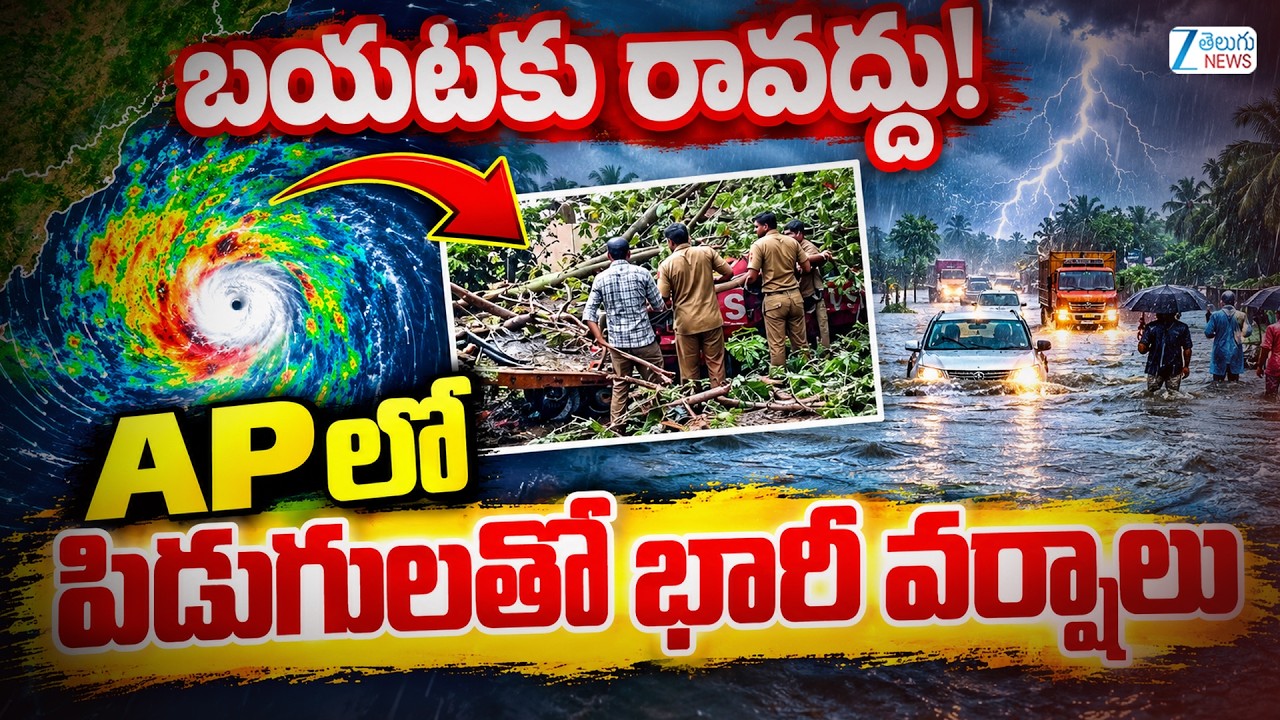 AP Weather Report | Rain Alert Issued for Key Districts | బయటకు రావద్దు!APలో పిడుగులతో భారీ వర్షాలు