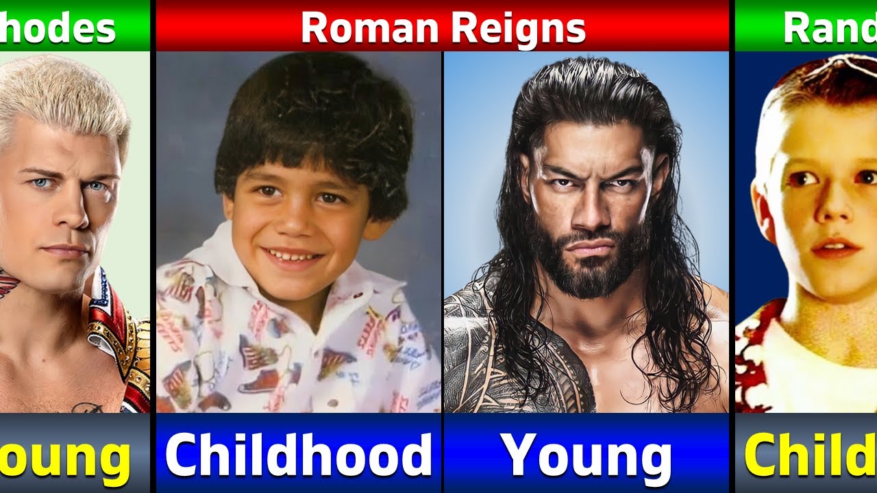Greatest WWE Wrestlers: Childhood vs Young Transformations
