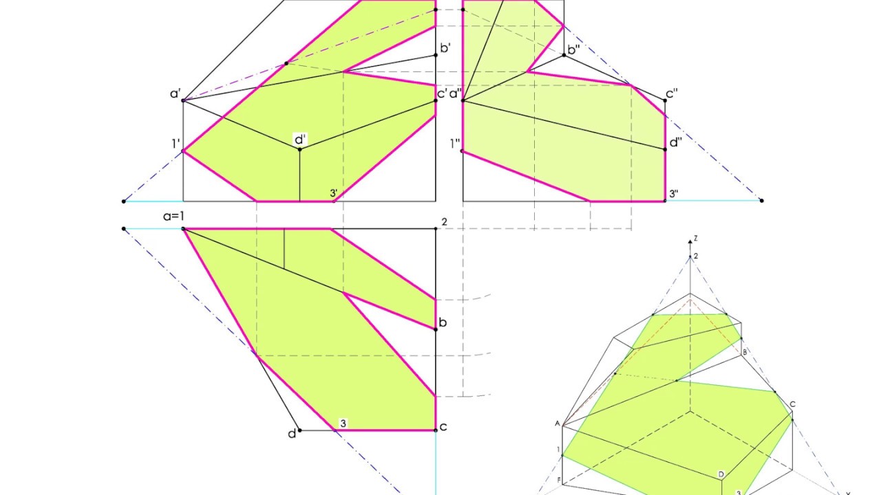 P 1 07 Representación diédrica. Cortes
