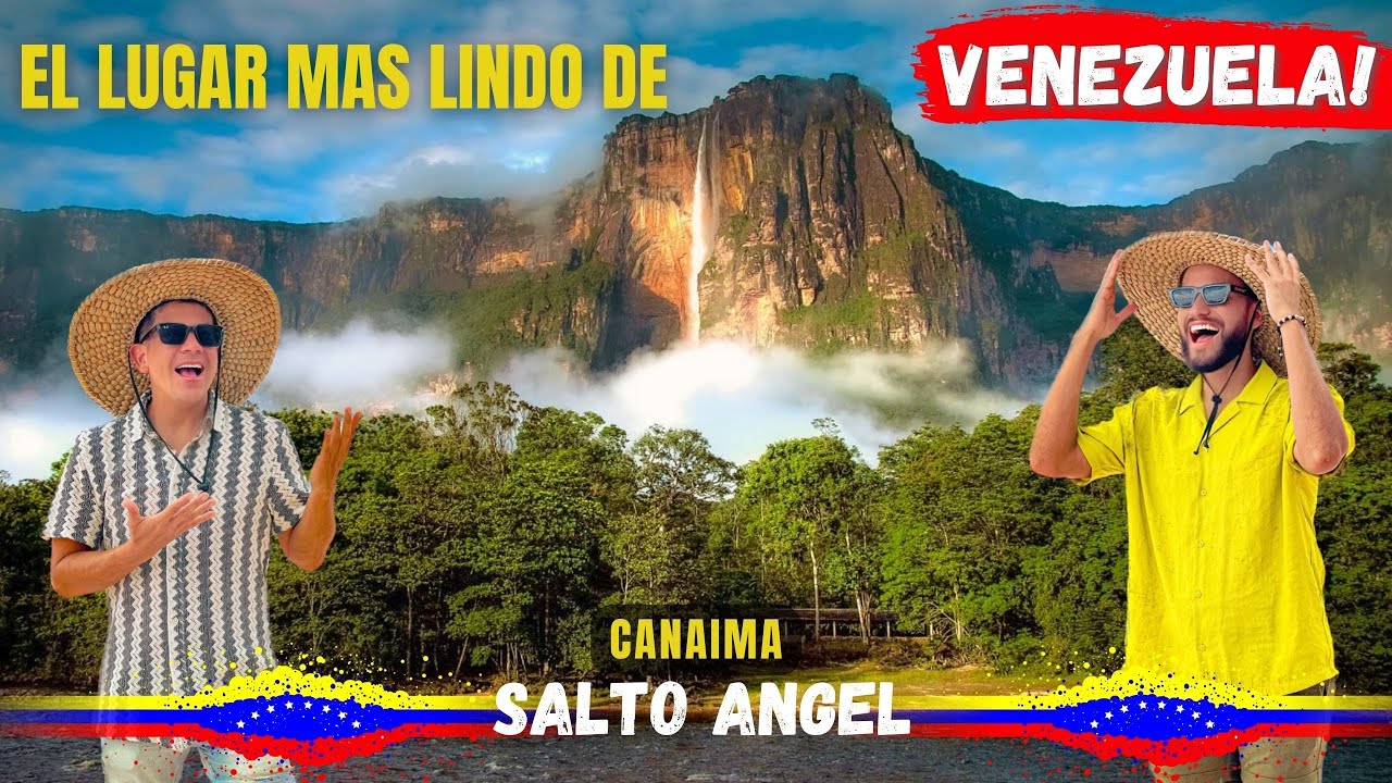 SALTO ANGEL EN  VENEZUELA🇻🇪😱LA CASCADA MAS ALTA DEL MUNDO 🌍 PARQUE NACIONAL CANAIMA🐒🌿