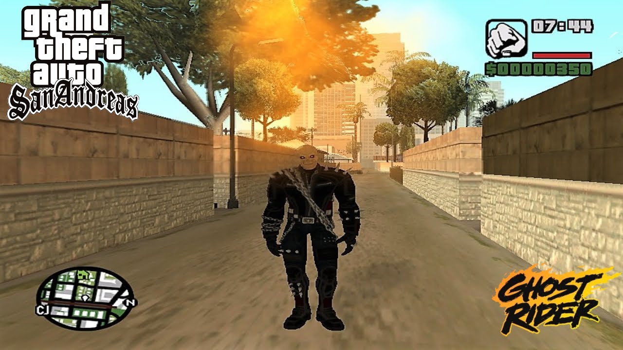CJ Become Ghost Rider In GTA SANDERAS Game  [ Full Game Play ] #gta_kashif