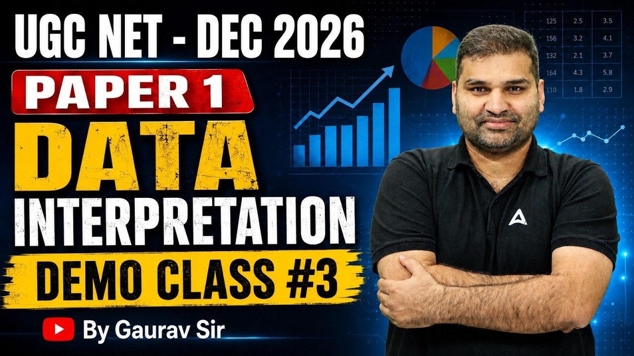 UGC NET Paper 1 | Data Interpretation UGC NET Paper 1 | UGC NET Paper 1 Data Interpretation  Demo #3