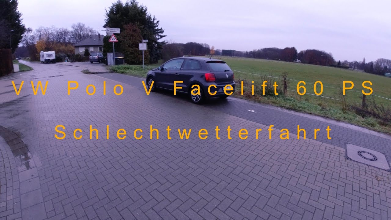 FPV Schlechtwetterrundfahrt | 2017 VW Polo V Facelift 60 PS MT  | City