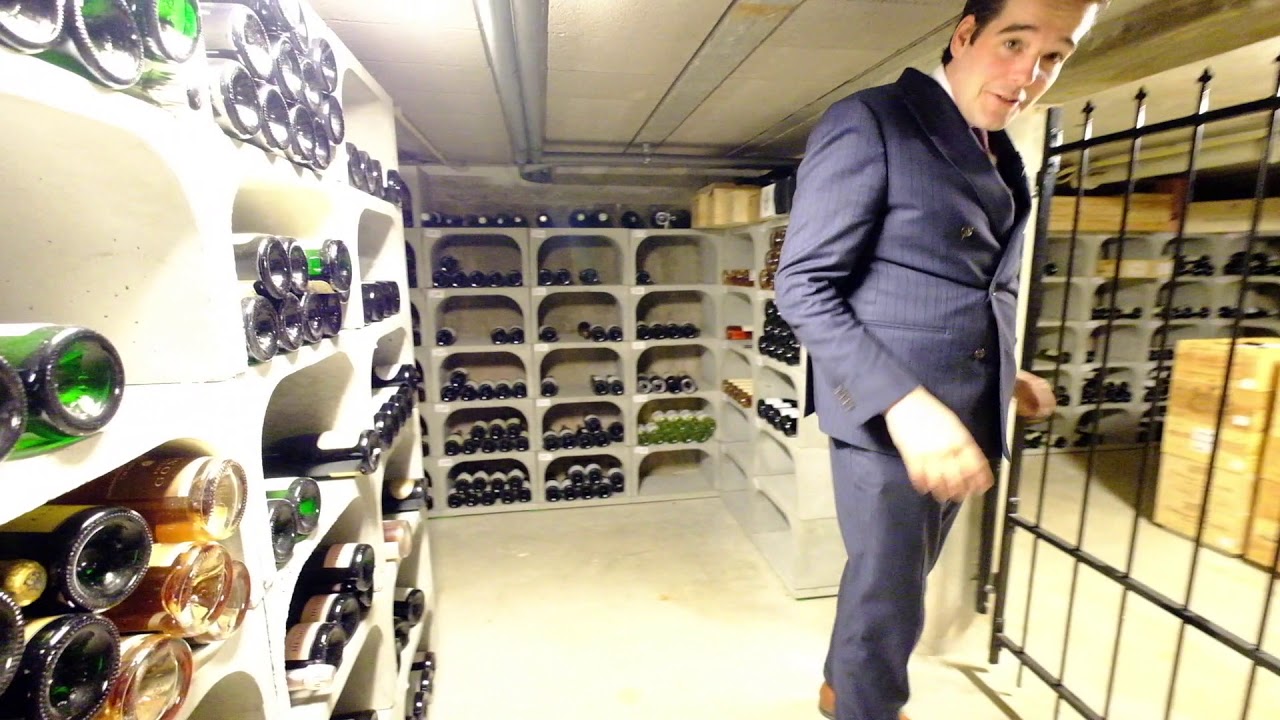 3 Michelin star wine cellar presented by Sommelier Geert Rutten at 3* restaurant Inter Scaldes