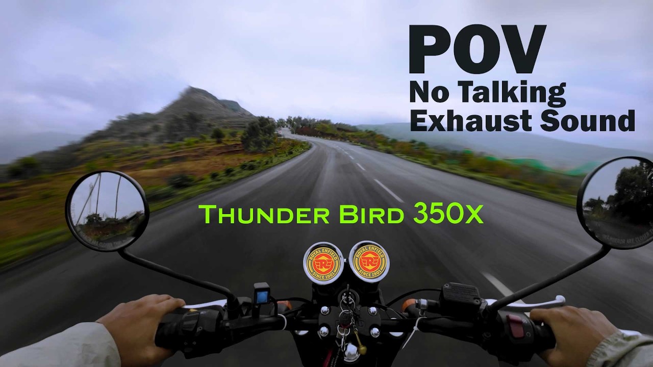 POV monsoon ride | Thunderbird 350X | #POV #exhaustsound  #thunderbird #350x #royalenfield #modified