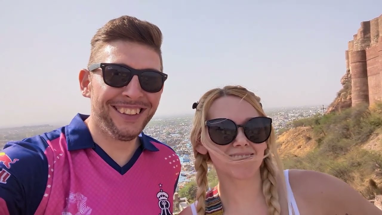 Ziplining ourselves through the blue city and our stay in the Osian Desert #jodhpur #jodhpurzipline