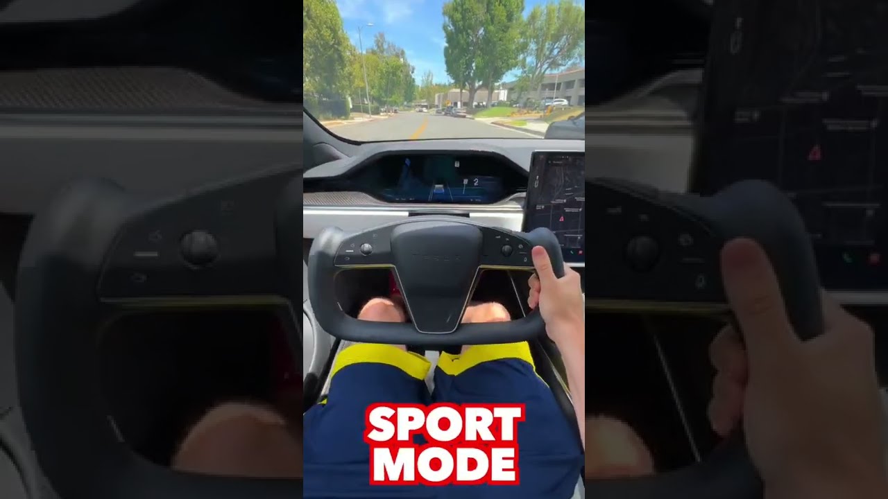 Tesla Model S Plaid 0-60 миль/ч: режимы Chill против Sport против Plaid! #шорты