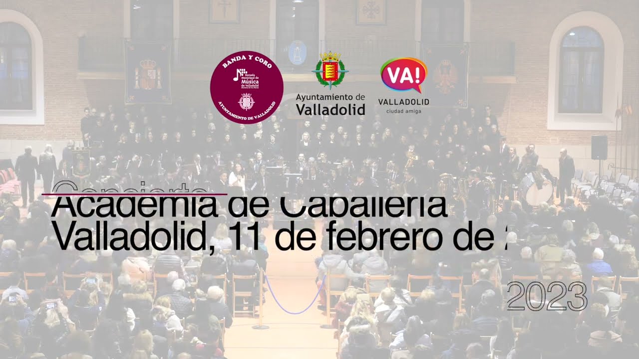 Concierto Música Militar Banda y Coro EMMVA en la Academia de Caballería de Valladolid