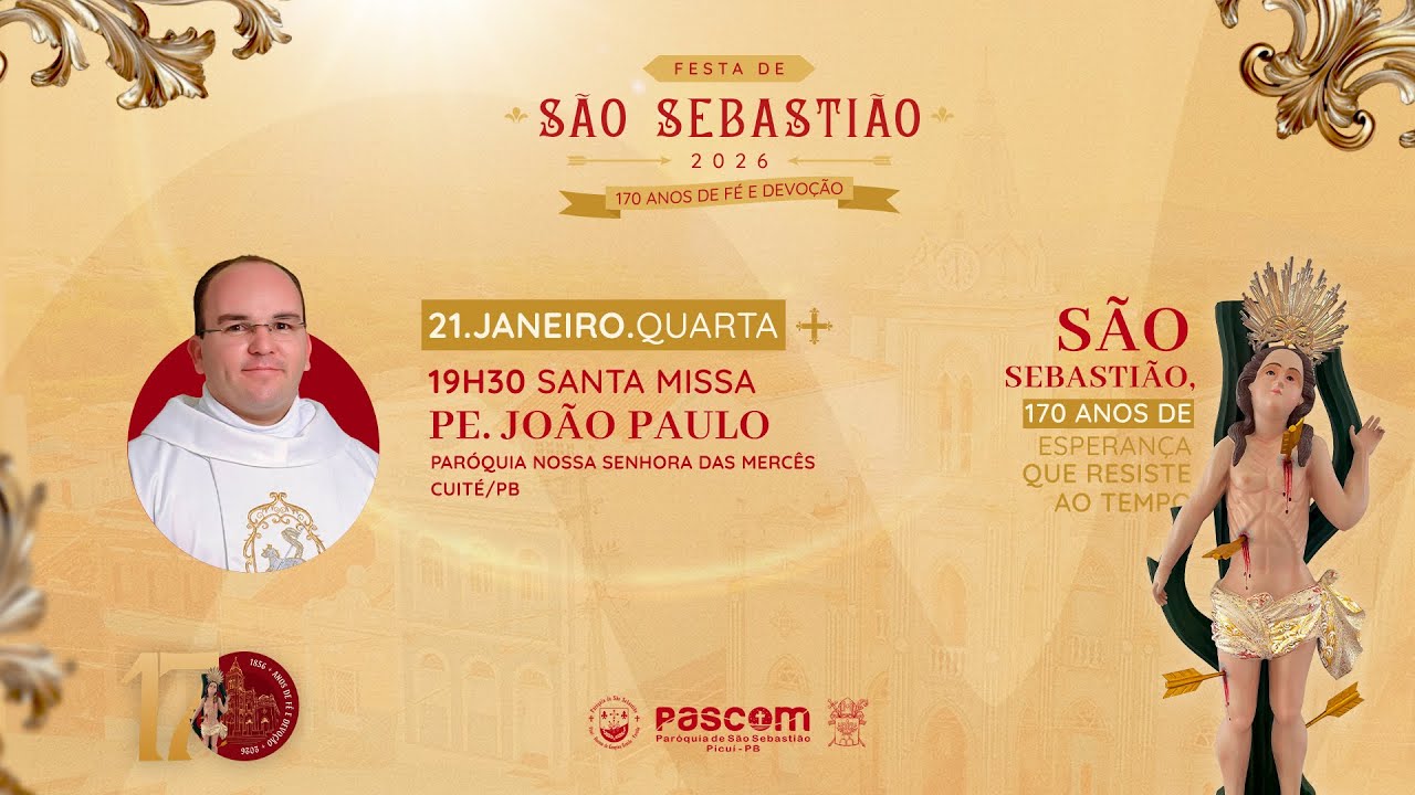 FESTA DE SÃO SEBASTIÃO 2026 - MISSA DOS SERVOS