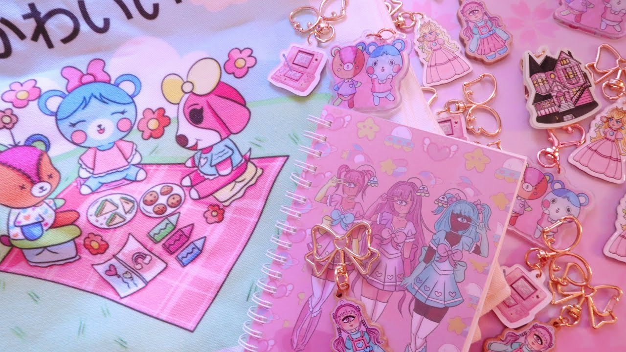 VOGRACE Unboxing: Acrylic Keychains, Reusable Sticker Books, Tote Bags!!