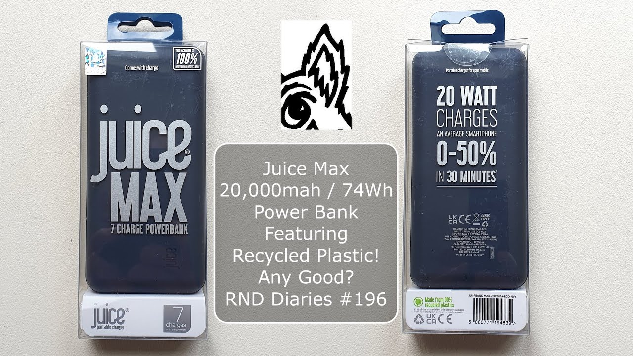 Внешний аккумулятор Juice Max 20 000 мА·ч / 74 Вт·ч. Из переработанного пластика! Хороший? Дневни...
