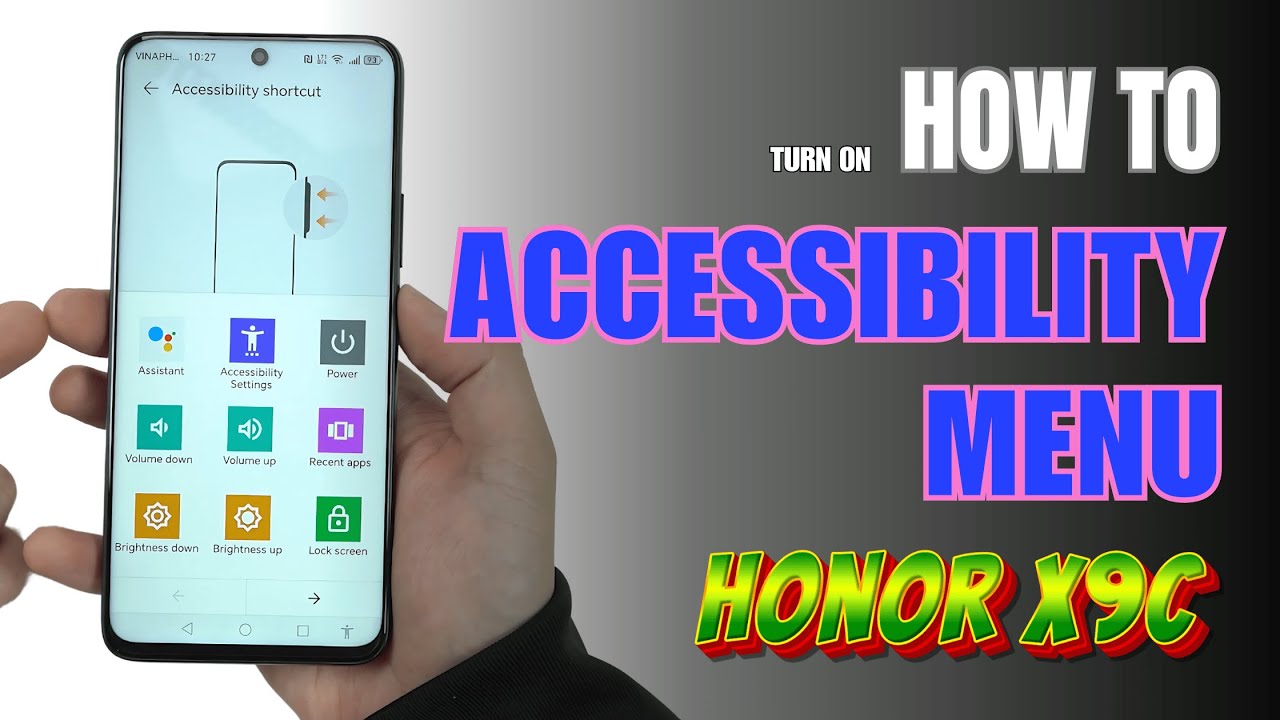 How to turn on Accessibility Menu on Honor X9c Smart 5G