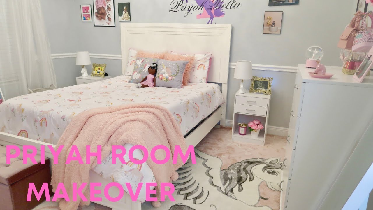 DREAMY TODDLER ROOM MAKEOVER| LITTLE GIRLS UNICORN AND RAINBOW DECOR| DECORATE WITH ME 2022
