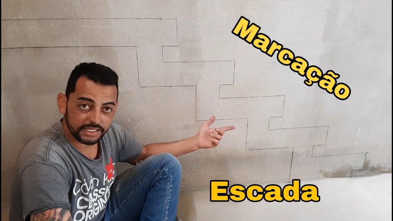 Como marcar Escada Cascata na parede
