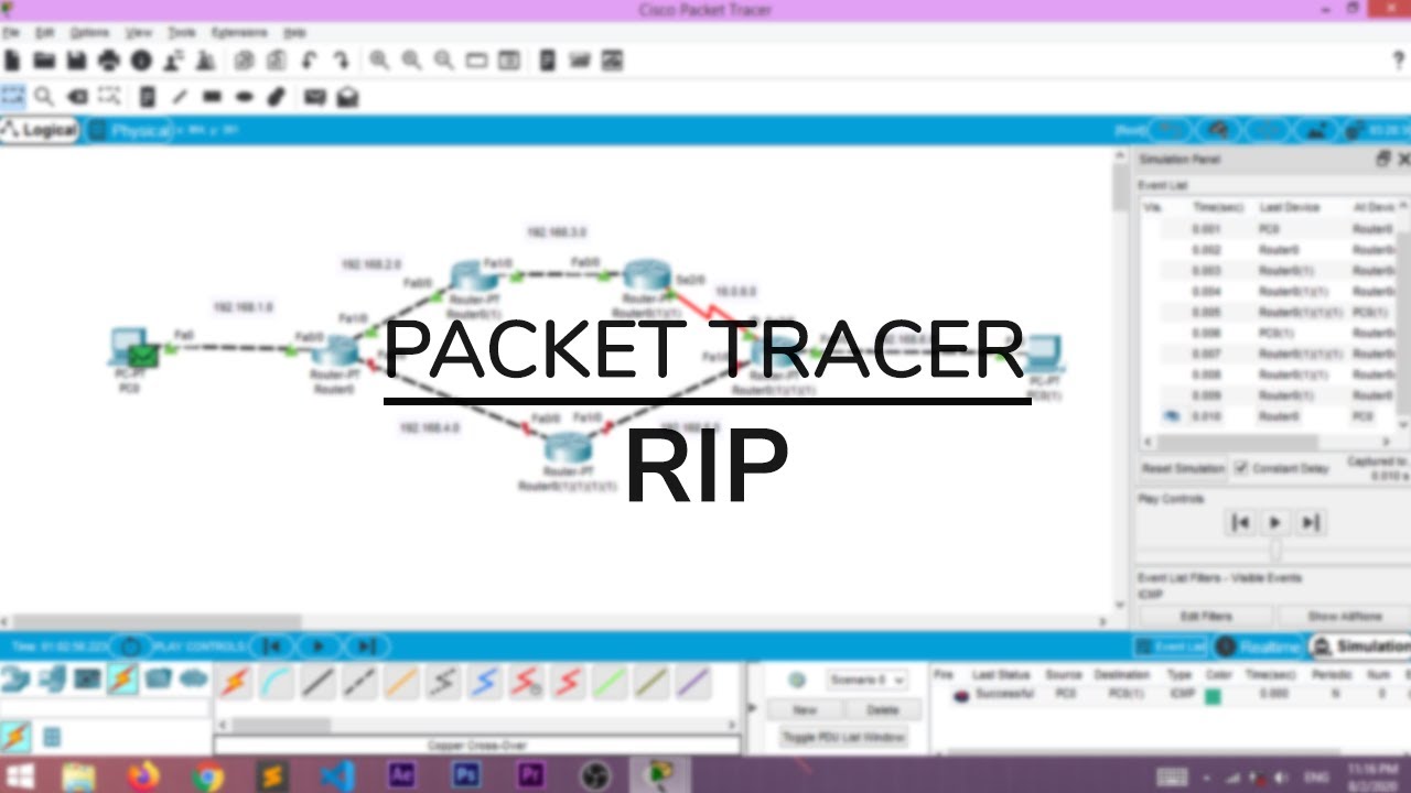 Packet Tracer: RIP / Routage Dynamique - الدارجة المغربية