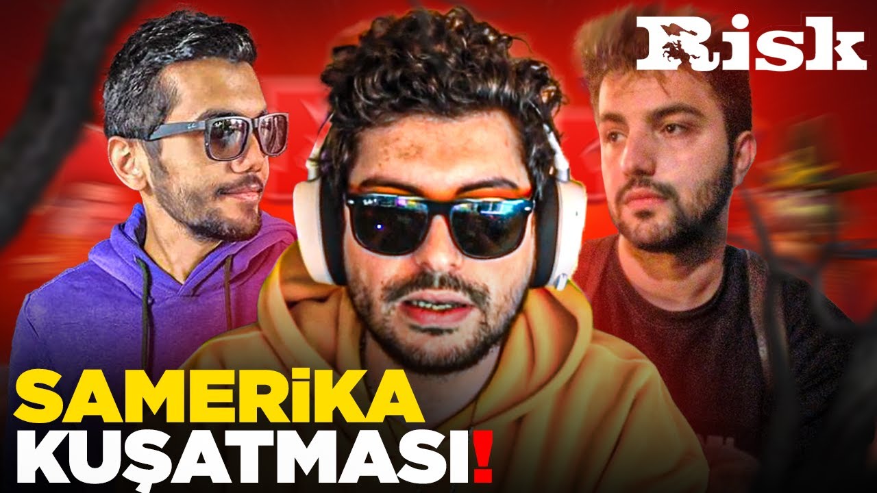 Samerika Kuşatması! |  RISK: Global Domination w/Swaggybark,OrtaamSamet,Ekip | Hype