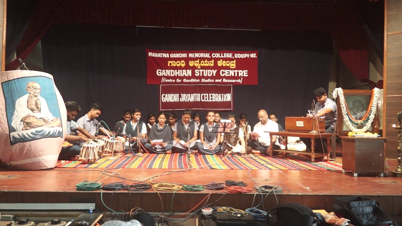 Bhajans by Udupi MGM College Students on Gandhi Jayanti -2019