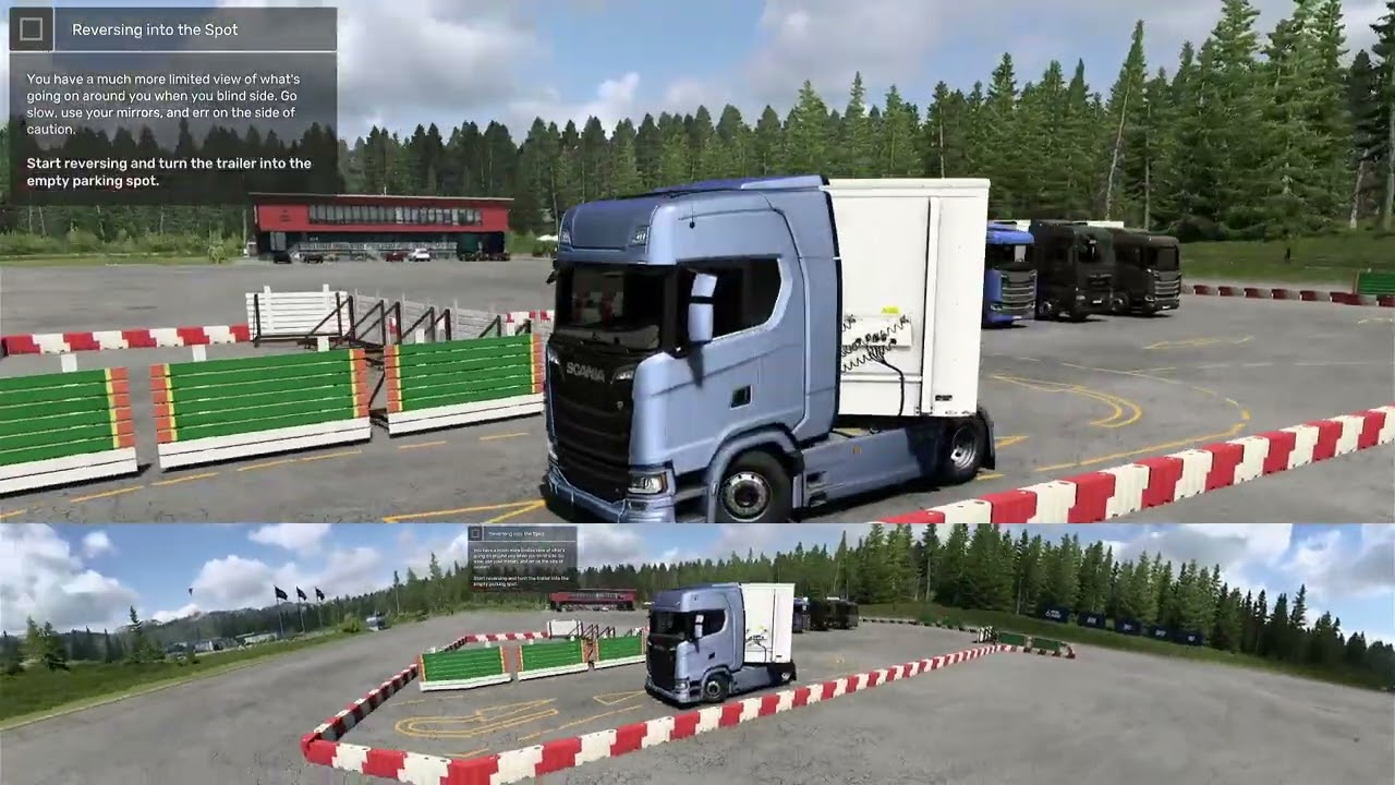 ETS2 Driving Academy Advanced Training Course - Manoeuvring in a tight space