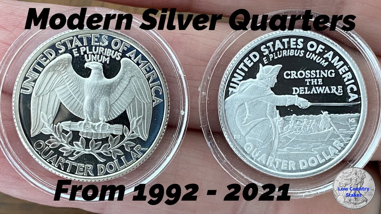 Modern Silver Quarters From 1992 - 2021 #lowcountrystacker #silverquarters