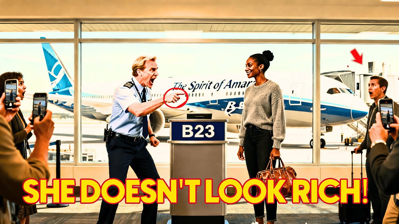 Gate Agent Questions Black Woman's Ticket — Freezes When Her Name Is on the Plane