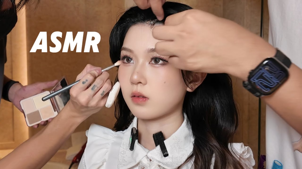 Wet Hair Makeup in Thailand ASMR 🎧 A Unique & Artistic Makeup Experience
